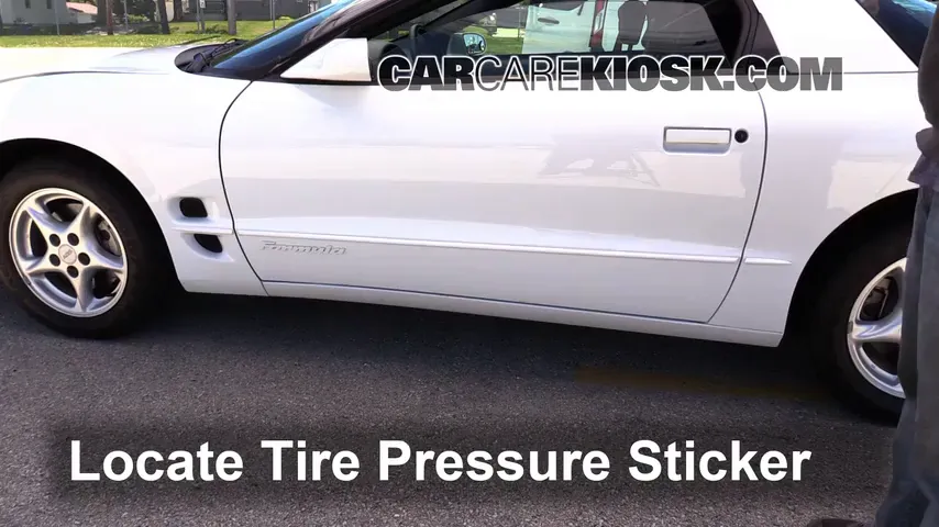 1999 Pontiac Firebird Formula 5.7L V8 Convertible Tires & Wheels Check Tire Pressure